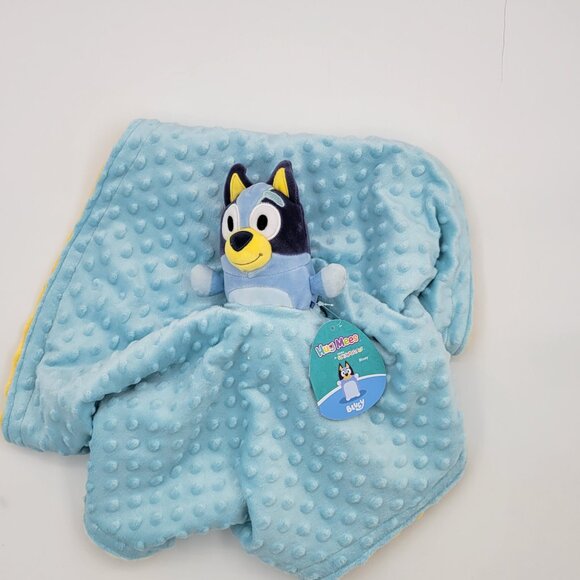 Handmade Lovey squishmallow Bluey Plush Security Blanket, double minky 21x21 - Picture 1 of 14